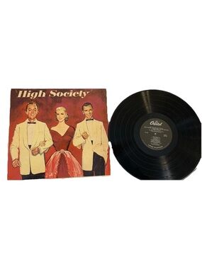 Vtg High Society Soundtrack 33 RPM Vinyl, Capitol, 1956, Sinatra, Crosby, Kelly